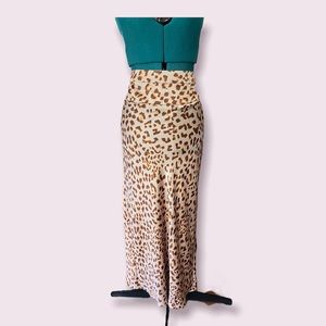 Free People Leopard print skirt size 12